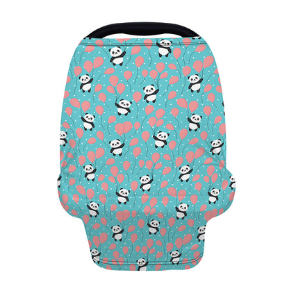 Cute Panda And Balloon Pattern Print Baby Seat Cover