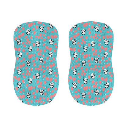 Cute Panda And Balloon Pattern Print Bar Stool Covers