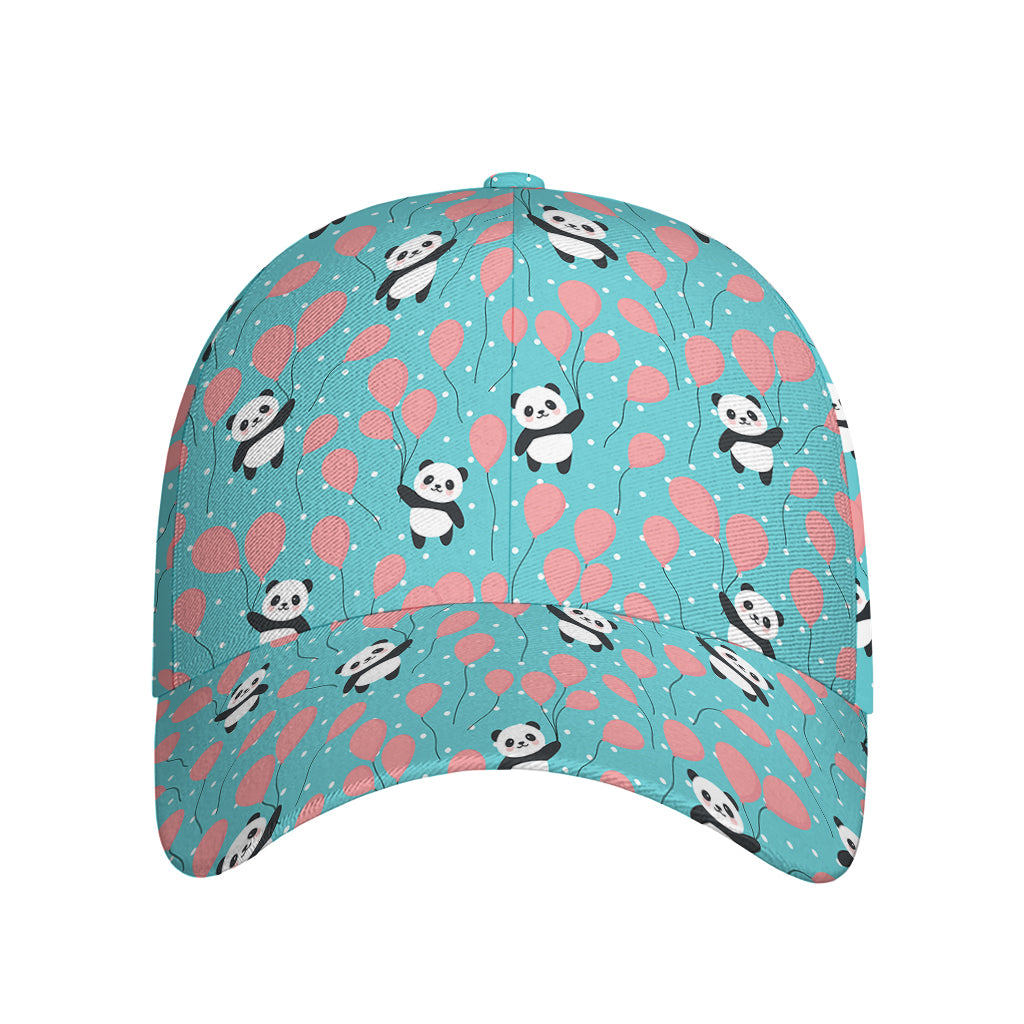 Cute Panda And Balloon Pattern Print Baseball Cap