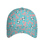 Cute Panda And Balloon Pattern Print Baseball Cap