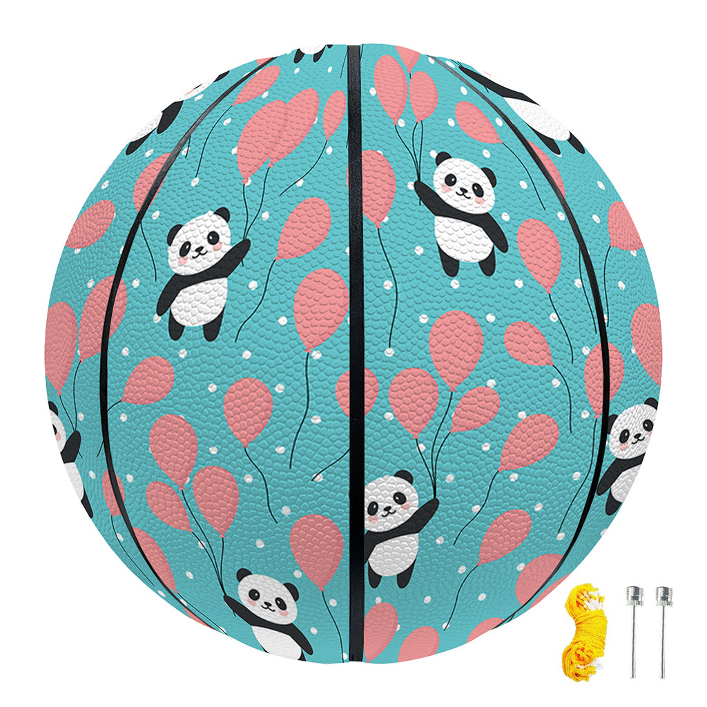 Cute Panda And Balloon Pattern Print Basketball