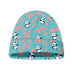 Cute Panda And Balloon Pattern Print Beanie