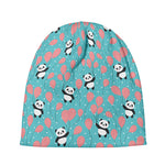 Cute Panda And Balloon Pattern Print Beanie