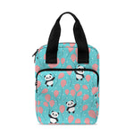 Cute Panda And Balloon Pattern Print Bible Tote Bag