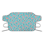 Cute Panda And Balloon Pattern Print Car Windshield Snow Cover