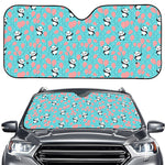 Cute Panda And Balloon Pattern Print Car Windshield Sun Shade