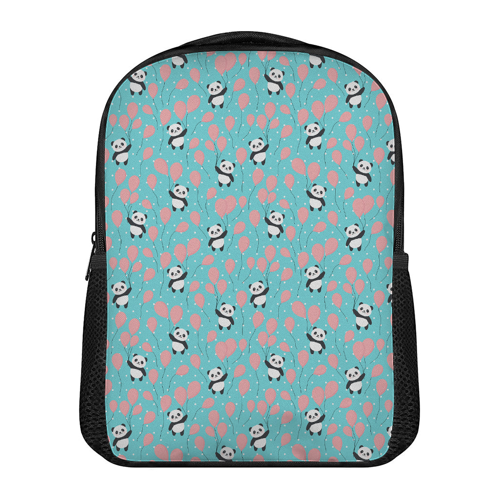 Cute Panda And Balloon Pattern Print Casual Backpack
