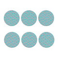 Cute Panda And Balloon Pattern Print Coaster Set
