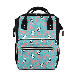 Cute Panda And Balloon Pattern Print Diaper Bag