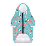 Cute Panda And Balloon Pattern Print Dog Zip Up Hoodie