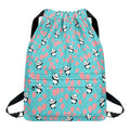 Cute Panda And Balloon Pattern Print Drawstring Backpack