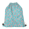 Cute Panda And Balloon Pattern Print Drawstring Bag