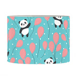 Cute Panda And Balloon Pattern Print Drum Lamp Shade