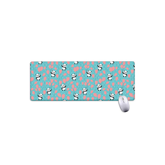 Cute Panda And Balloon Pattern Print Extended Mouse Pad