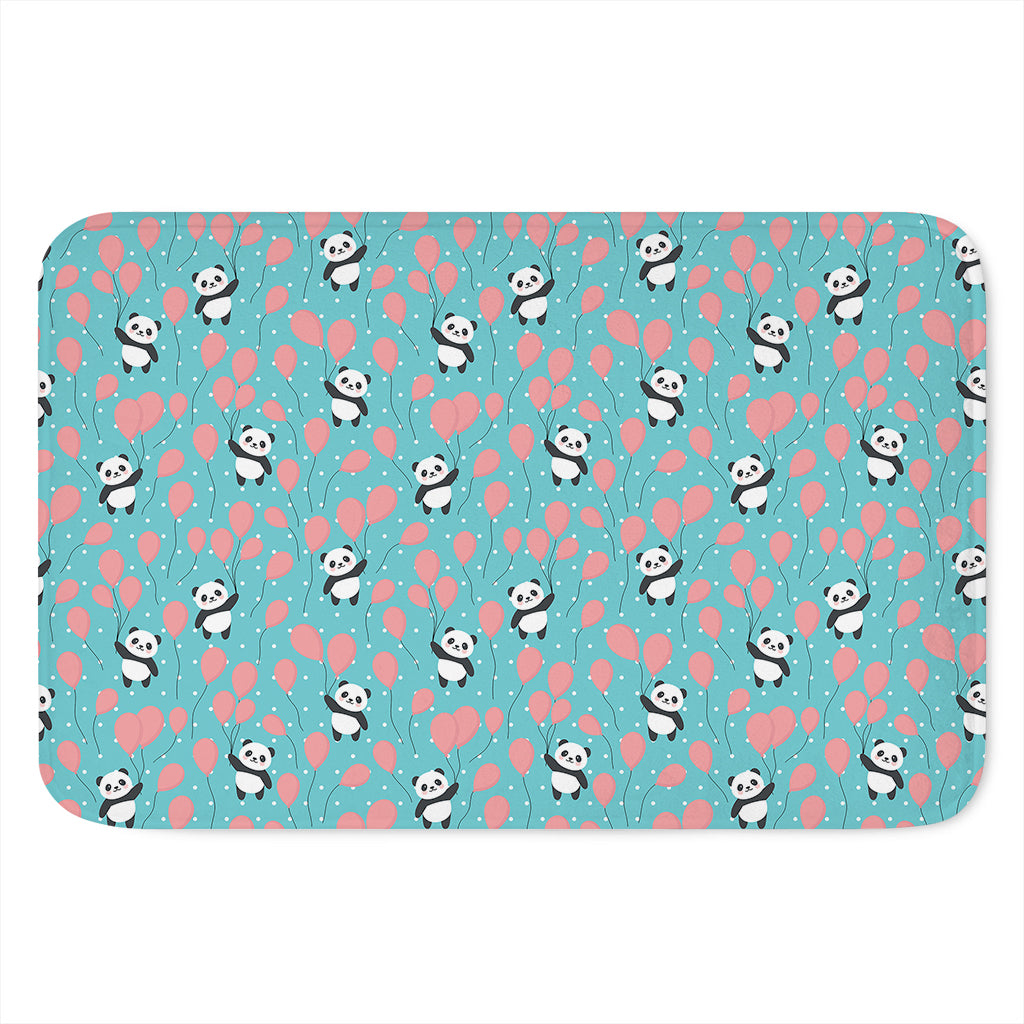 Cute Panda And Balloon Pattern Print Indoor Door Mat
