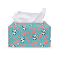 Cute Panda And Balloon Pattern Print Leather Tissue Box Cover