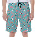 Cute Panda And Balloon Pattern Print Men's Beach Shorts