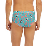 Cute Panda And Balloon Pattern Print Men's Briefs
