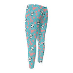Cute Panda And Balloon Pattern Print Men's Compression Pants