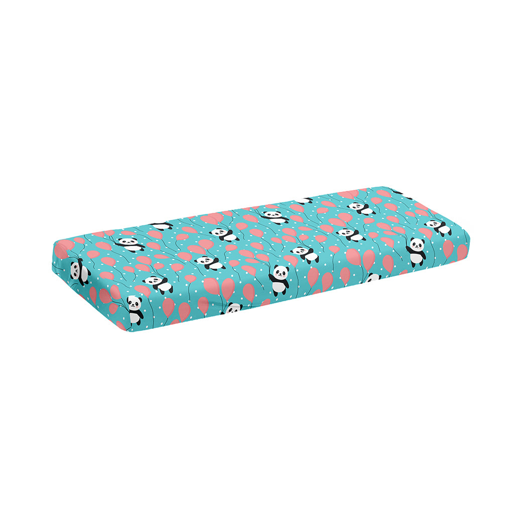 Cute Panda And Balloon Pattern Print Piano Keyboard Cover