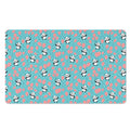Cute Panda And Balloon Pattern Print Polyester Doormat