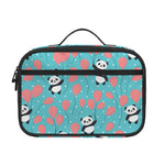 Cute Panda And Balloon Pattern Print Portable Lunch Bag