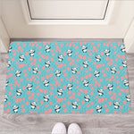 Cute Panda And Balloon Pattern Print Rubber Doormat