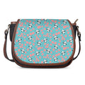 Cute Panda And Balloon Pattern Print Saddle Bag