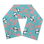 Cute Panda And Balloon Pattern Print Scarf