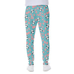 Cute Panda And Balloon Pattern Print Scuba Joggers