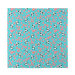 Cute Panda And Balloon Pattern Print Silk Bandana