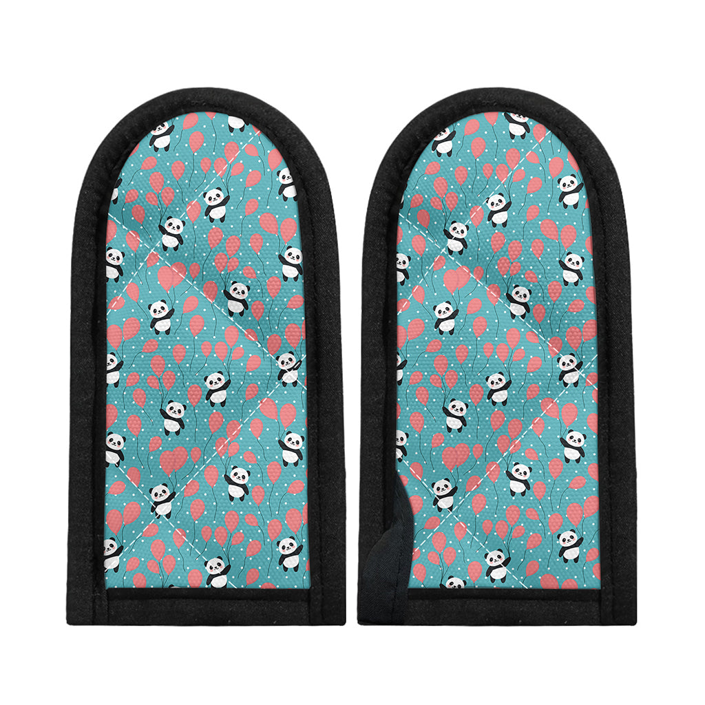 Cute Panda And Balloon Pattern Print Skillet Handle Cover
