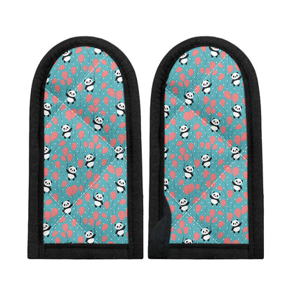 Cute Panda And Balloon Pattern Print Skillet Handle Cover