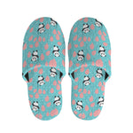 Cute Panda And Balloon Pattern Print Slippers
