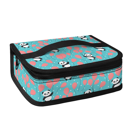 Cute Panda And Balloon Pattern Print Small Lunch Bag