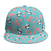 Cute Panda And Balloon Pattern Print Snapback Cap