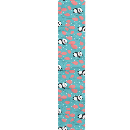 Cute Panda And Balloon Pattern Print Table Runner