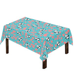 Cute Panda And Balloon Pattern Print Tablecloth