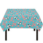 Cute Panda And Balloon Pattern Print Tablecloth