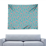 Cute Panda And Balloon Pattern Print Tapestry