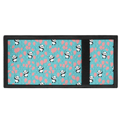 Cute Panda And Balloon Pattern Print Trifold Wallet