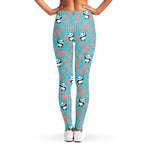 Cute Panda And Balloon Pattern Print Women's Leggings