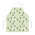 Cute Panda And Bamboo Pattern Print Adjustable Apron