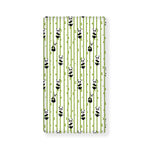 Cute Panda And Bamboo Pattern Print Baby Crib Sheet