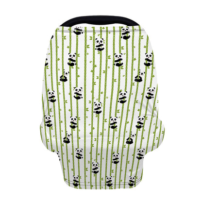 Cute Panda And Bamboo Pattern Print Baby Seat Cover