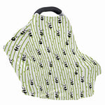 Cute Panda And Bamboo Pattern Print Baby Seat Cover