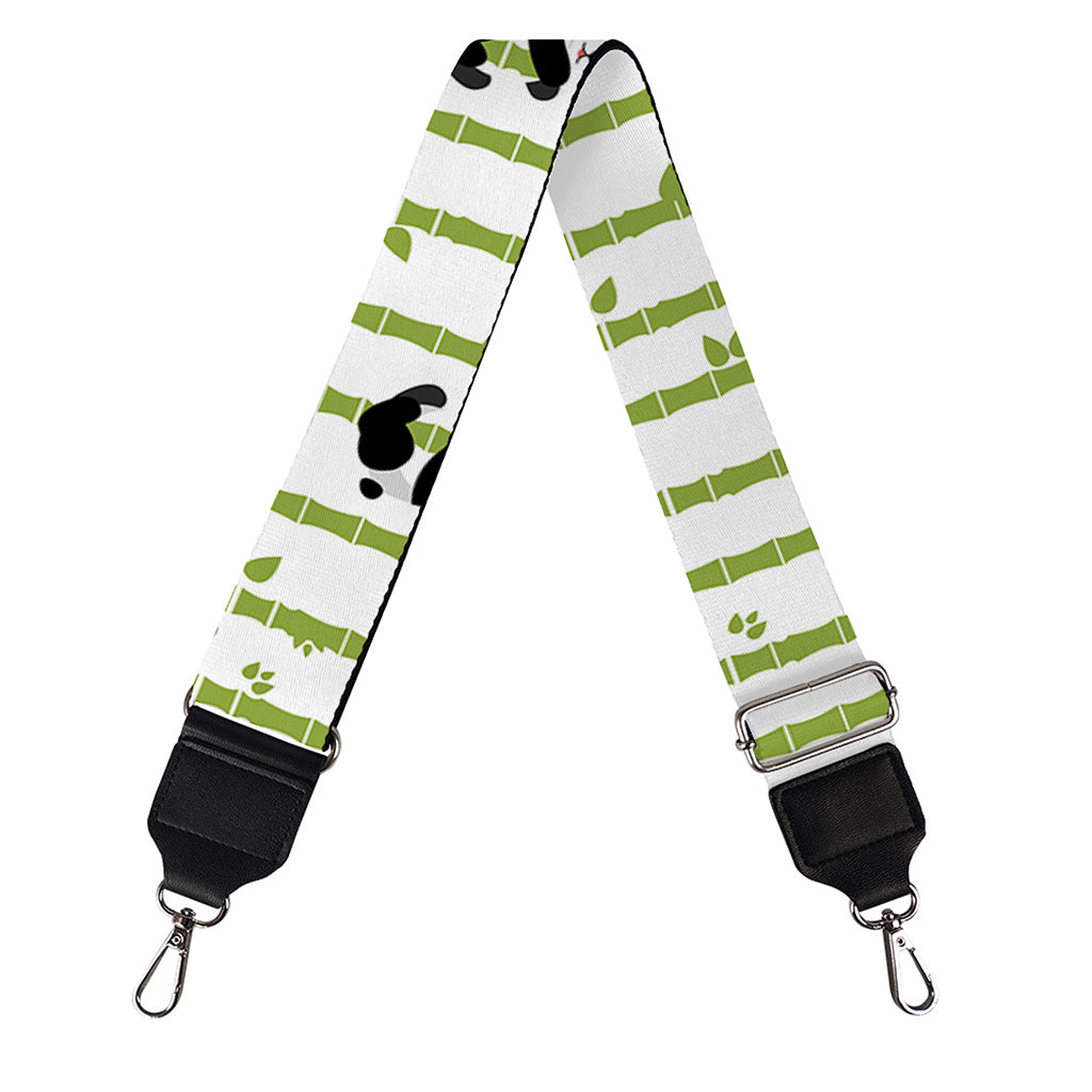Cute Panda And Bamboo Pattern Print Bag Strap