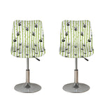 Cute Panda And Bamboo Pattern Print Bar Stool Covers