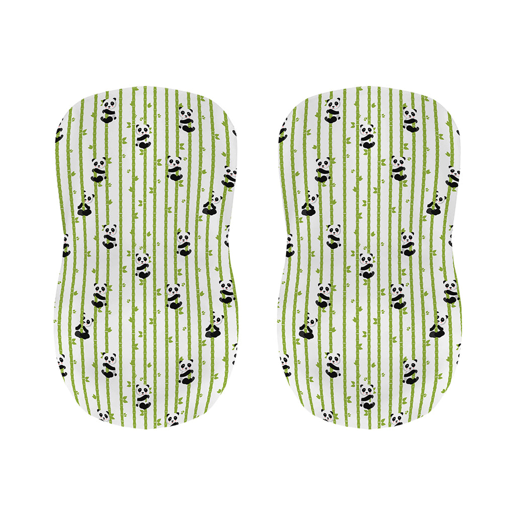 Cute Panda And Bamboo Pattern Print Bar Stool Covers