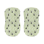 Cute Panda And Bamboo Pattern Print Bar Stool Covers